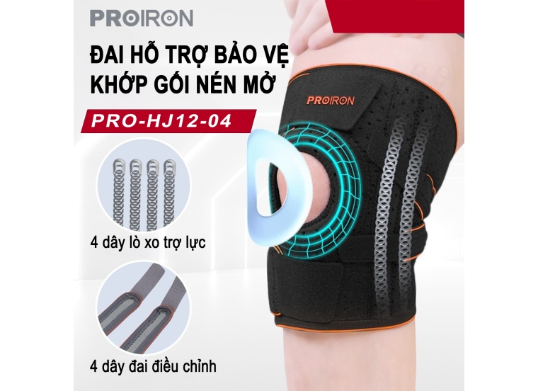ĐAI HỖ TRỢ BẢO VỆ KHỚP GỐI NÉN MỞ