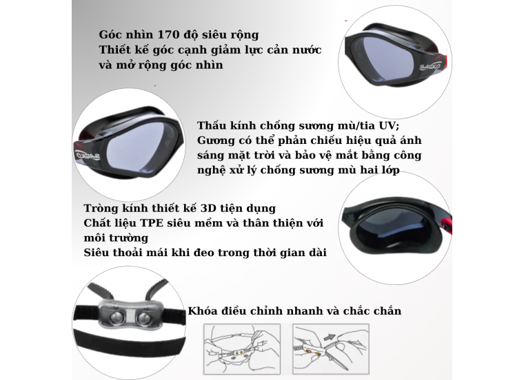 KÍNH BƠI SAEKO- S53