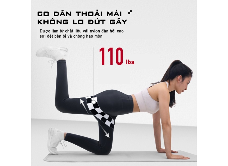 DÂY ĐÀN HỒI TẬP YOGA, GYM- CARO