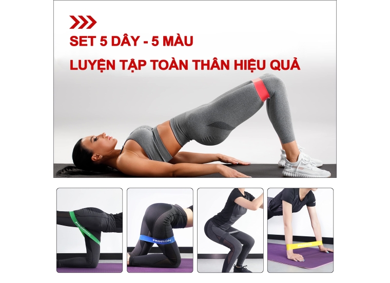 BỘ 5 DÂY ĐÀN HỒI TẬP YOGA