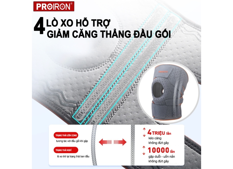 ĐAI HỖ TRỢ BẢO VỆ KHỚP GỐI NÉN MỞ