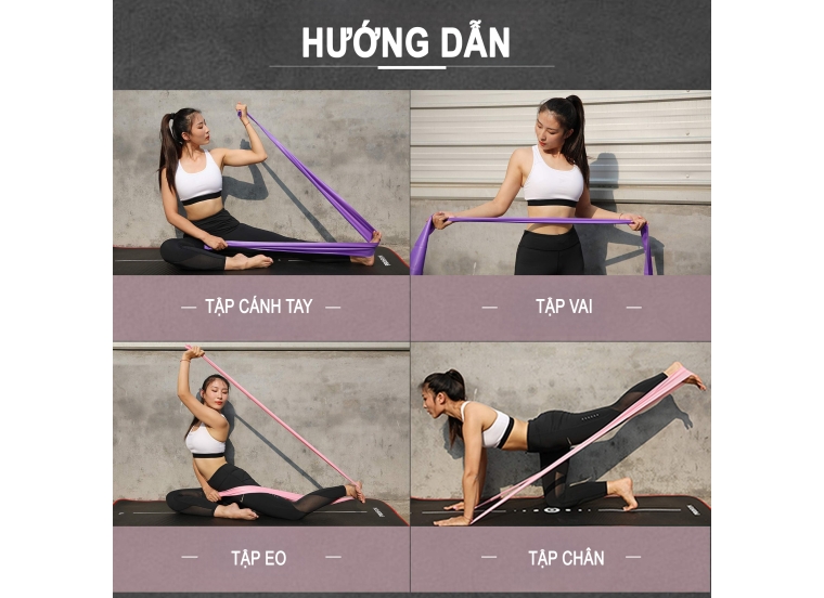 BỘ DÂY KÉO KHÁNG LỰC TẬP GYM, YOGA