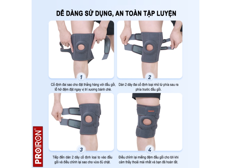 ĐAI HỖ TRỢ BẢO VỆ KHỚP GỐI NÉN MỞ