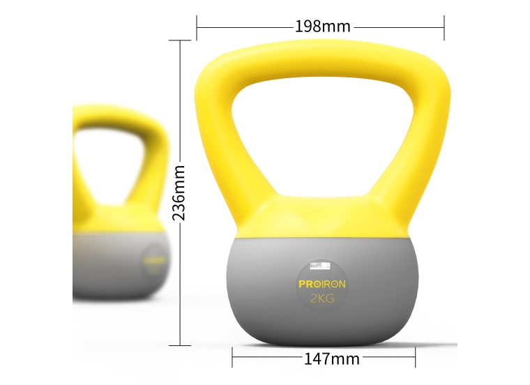 TẠ BÌNH CAO SU MỀM- 2KG